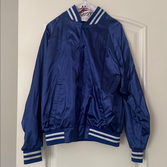 Augusta Sportswear Royal/White Satin Jacket - Size M - Picture 6 of 16